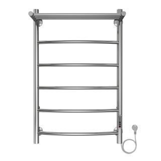 Полотенцесушитель электрический AZARIO VERONA AZ04858P 500/800 5 секций, с полкой, диммер справа, хром